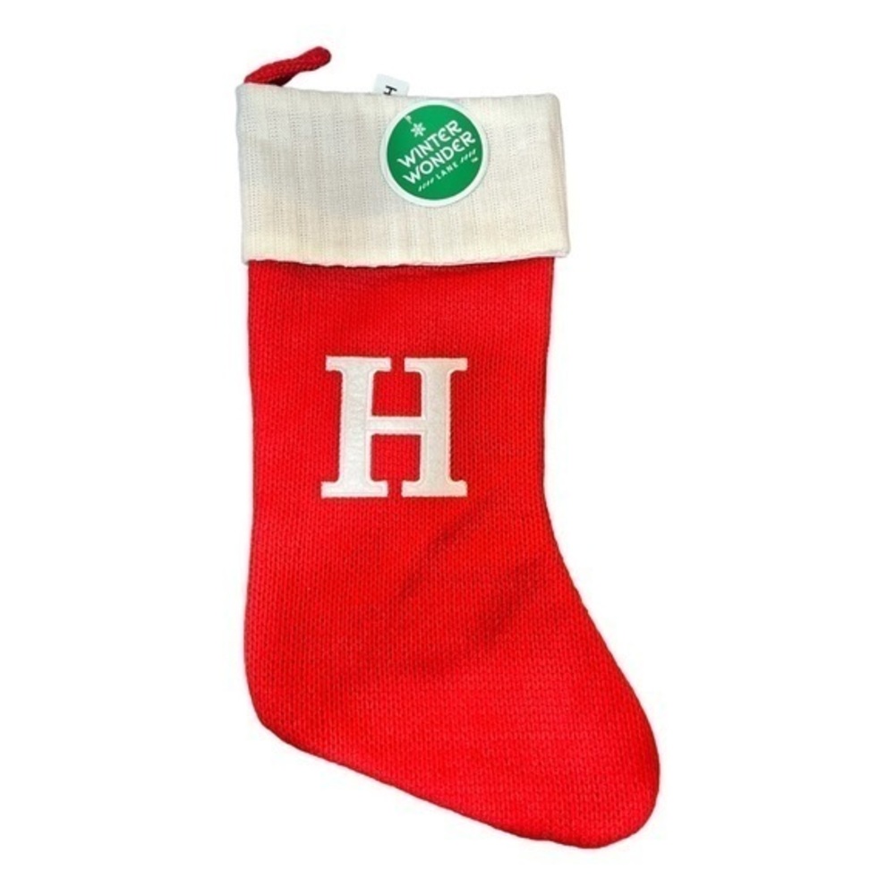 Winter Wonder Lane Monogram Stocking